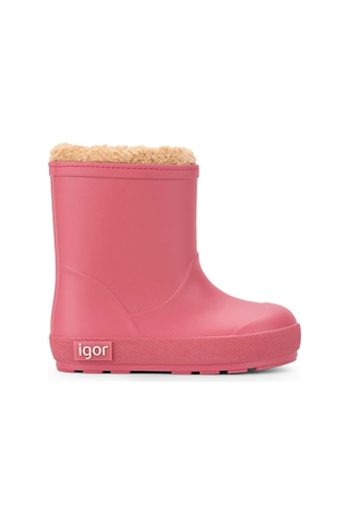 Igor Yogi Borreguito Kız Çocuk Kürklü Yağmur Çizmesi - Frambuaz W10306-133 Koyu Pembe