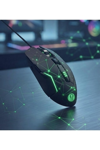 Gmx7 Rgb Gaming Mouse, 7 Tuşlu, Kablolu Usb, Gökkuşağı Led Aydınlatmalı, Optik Oyuncu Mouse, Stalker Warrior Siya Diğer