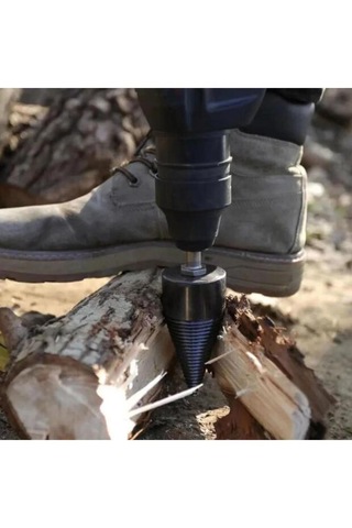 49 Mm Profesyonel Odun Yarma Matkap Ucu Ahşap Kütük Ayırıcı Ve Şöminelik Odun Hazırlama Aparatı