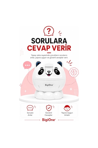 Bigibuddy Bigione Sesli Eğitici Oyuncak Yapay Zeka Destekli Ekransız Öğrenme Arkadaşı
