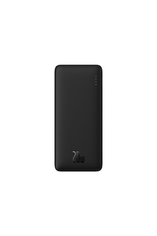 Baseus Airpow Hızlı Şarj Power Bank 20000mah 20w, Siyah Usb To Type-c 50cm Kablo Dahil Siyah