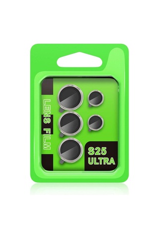 Samsung Galaxy S25 Ultra Raze Metal Kamera Lens Darbeye Dayanıklı - Natural Grey