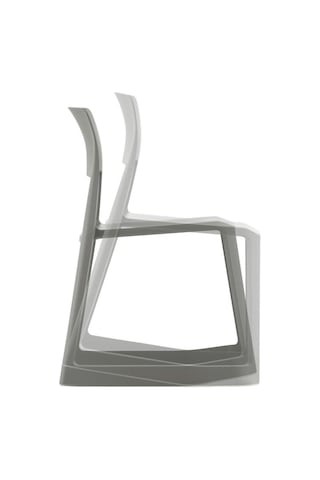 Vitra Tip Ton Re Sandalye, Geri Dönüştürülmüş Ergonomik Tasarım, Istiflenebilir Ve Dış Mekana Uygun Gri
