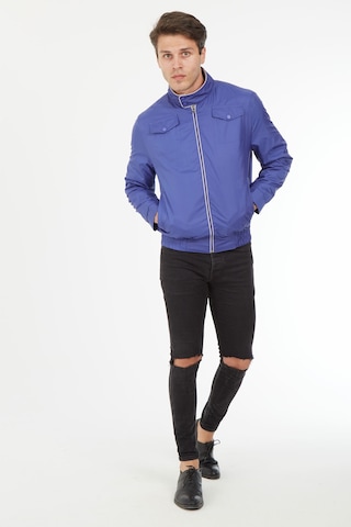 Sposo 1088 Su Itici Kumaş Regular Kalıp Indigo Erkek Yazlık Mont İndigo