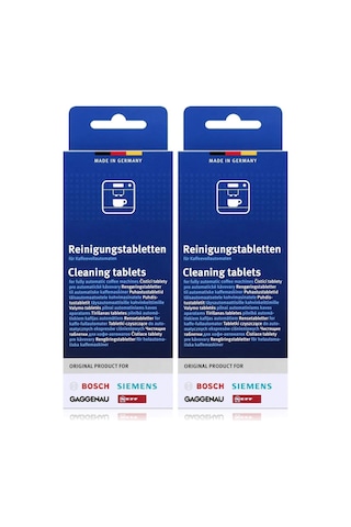 2'li Paket Temizlik Tableti, Kahve Otomatları İçin, Termo Sürahiler Tcz6001 2 X 10 Tablet 0.2mm Kenar Kalınlığı