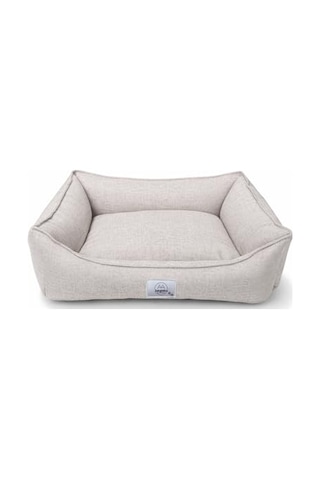 Vanilla Dokuma Kumaş Kedi & Köpek Yatağı Çıkarılabilir İç Minderli, Kaydırmaz Tabanlı, Boncuk Elyaf Dolgu