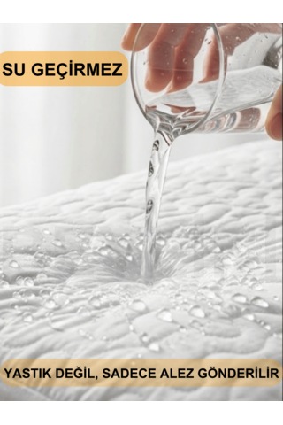 Beylini 2li Yastık Alezi Sıvı Geçirmez Kapitone Fermuarlı Yıkanabilir Antialerjik Yastık Koruyucu 50x70 Cm Beyaz