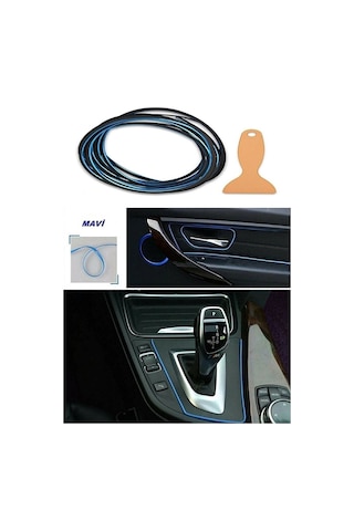 Trim Fitilli Yeni Araç Içi Ip Şerit Balık Sırtı Nikelaj 5 Metre K