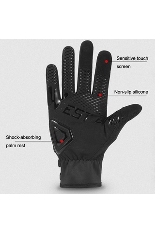 West Bıkıng Bisiklet Nefes Alabilir Dokunmatik Ekran Kendinden Kilitli Tokalı Eldiven 001
