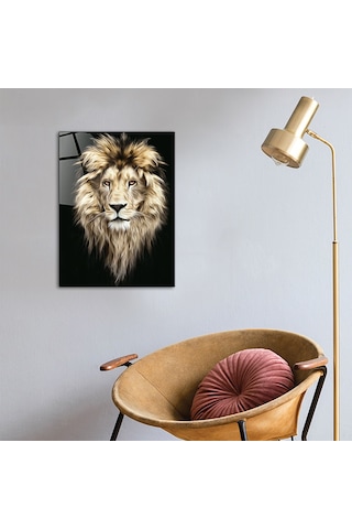Decorita Hayvanlar | Cam Tablo | Aslan