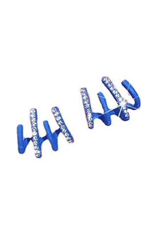 Samdoo Köy Tarım Çekiç Modeli Taşlı Simli Eşkenar Nostaljik Küpe - Alüminyum Çelik Sarı - Kross Border Grup Alımı Gold