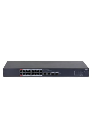 Dahua Cs4218-16et-240 16 Port 16xfe-2xge-2xge/sfp Yönetilebilir Megabit 240w Poe Switch