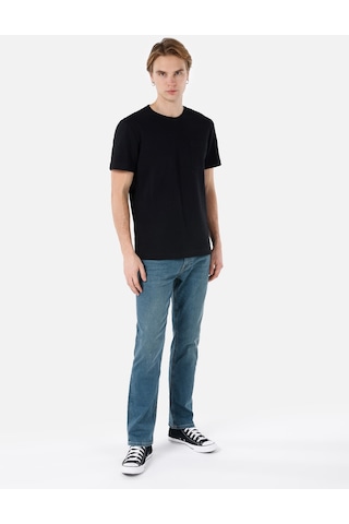 Colin's Colins Regular Fit Yuvarlak Yaka Düz Erkek Siyah Kısa Kol Tişört Cl1067785 Q1.v1 Blk Siyah