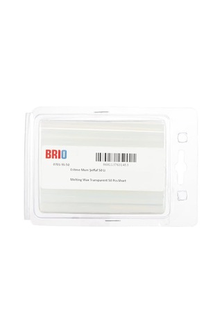 Brio Eritme Mum Şeffaf 50 Li Çok Renkli