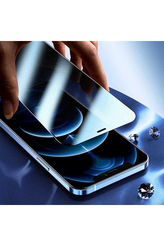 Apple iPhone Uyumlu 17e Rika Premium Hayalet Temperli Cam Ekran Koruyucu Siyah