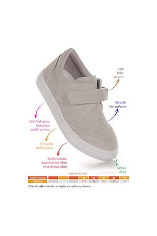 Kiko Kids Richie Cırtlı İlk Adım Günlük Erkek Bebek Casual Ayakkabı Taş Taş