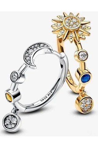 Flybuy Zirkonlu, Ve Şık Püsküllü Oksitlenmiş Modern Küpeler Kaplama Gümüş Gold Doğal - Fz Gold