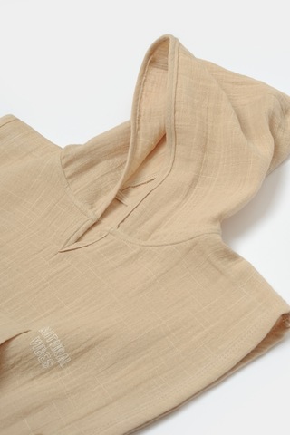 Organik Kapüşonlu Plaj Havlusu Csym7056