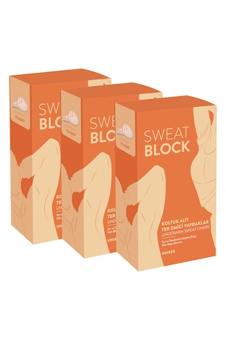 Sweat Block Koltuk Altı Ter Emici Yaprak Ped 3 x 10'lu