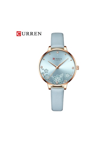 Leezsing Curren 9068 Kadın Klasik Kuvars Saat, 3atm Su Geçirmez Deri Kayış, Günlük Kullanım İçin Şık Ve Rahat Çok Renkli