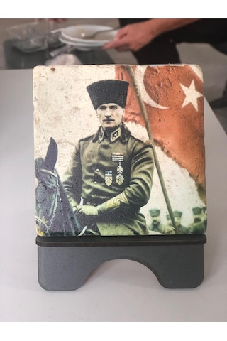 Atatürk Mermer Tablo Özel Koleksiyon Ofis & Ev Dekoru Anlamlı Hediye