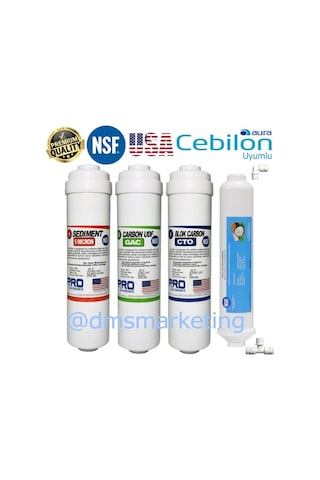 Cebilon Aura Plus-Silver-Platinium 4'lü Nsf Filtre Seti