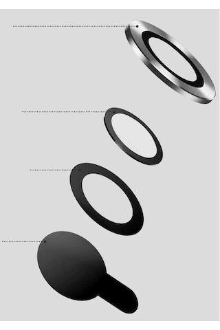 Noktaks - iPhone Uyumlu 15 - Kamera Lens Koruyucu Cl-07 - Mavi