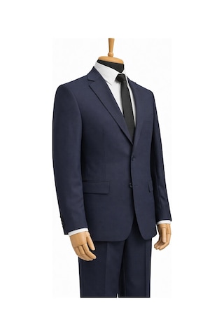 Dekosan Erkek Regular Fit Baba Takım Elbise - 7555 Lacivert