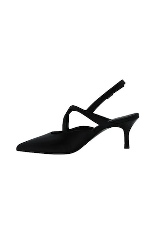 Poletto Hakiki Deri Sıyah Ayakkabı Stiletto 9841 84-1336 Siyah