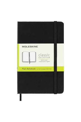 Moleskine Sert Kapak Çizgisiz Defter Cep Boy 9x14 Cm 192 Sayfa Si
