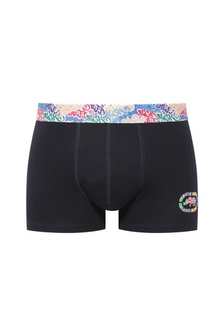 U.S. Polo Assn. Ecko Siyah - Saks - Lacivert 3'lü Boxer Siyah - Saks - Lacivert