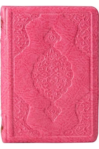 Hafız Boy Kur'an-ı Kerim (Pembe, Kılıflı, Mühürlü, 2 Renk)