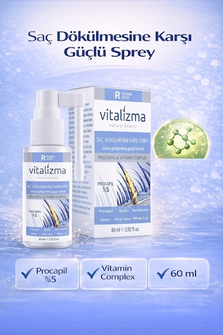 Vitalizma Saç Dökülmesine Karşı %5 Procapil Sprey 60 ML