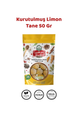 Kurutulmuş Limon Tane 3 X 50 Gr 3'lü Paket C Vitamini Katkısız Organik