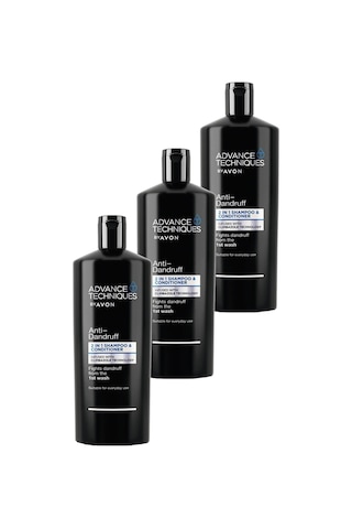 Avon Advance Techniques Kepek Önleyici 2'si 1 Arada Şampuan Ve Saç Kremi 3 x 700 ML