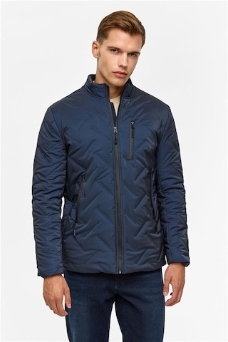SÜVARİ Lacivert Slim Kapitone Mont Lacivert