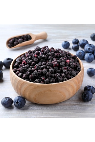 10'lu Paket Freeze Dried Yaban Mersini - Dondurularak Kurutulmuş Yaban Mersini 20g X 10 1 Adet