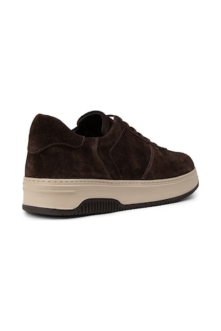 Deery Hakiki Süet Kahverengi Erkek Sneaker Ayakkabı - 01965Mkhve04 Kahverengi