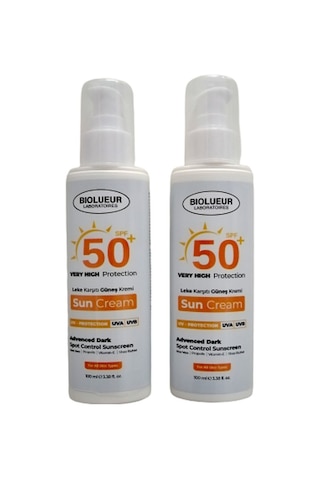Biolueur Leke Karşıtı SPF50+ Güneş Kremi  2 x 100 ML