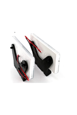 2 Adet 12v Beyaz Reflektör Dikdörtgen Ledli Side Marker Lamba