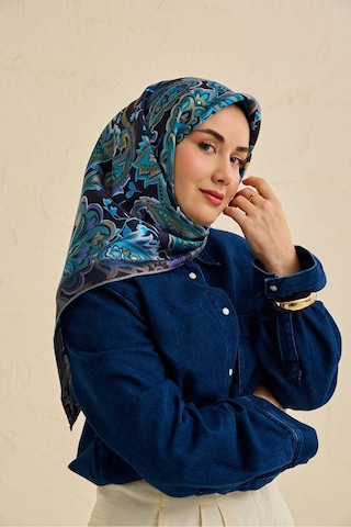 Silk Home Twill İpek Eşarp 11504-20 Mavi