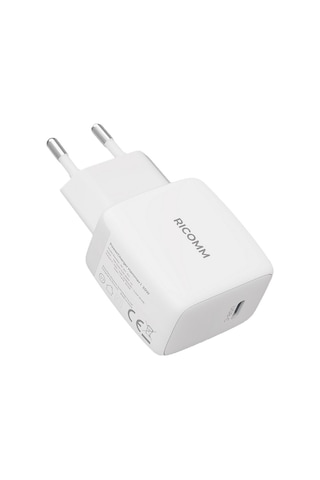 Ricomm 20W GaN USB-C QC4.0 PD Hızlı Şarj Cihazı + 2 M Type-C 60W Şarj Kablosu