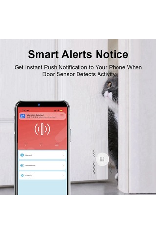 Anjiexun Tuya Zigbee Akıllı Titreşim Sensörü Ev Güvenlik Görevlisi