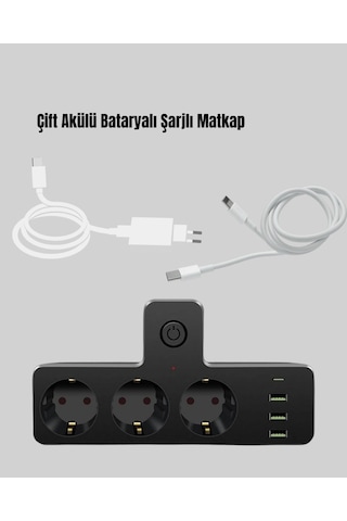 Ev Ve Ofis İçin Akıllı Çoklu Priz 7 Girişli Standart