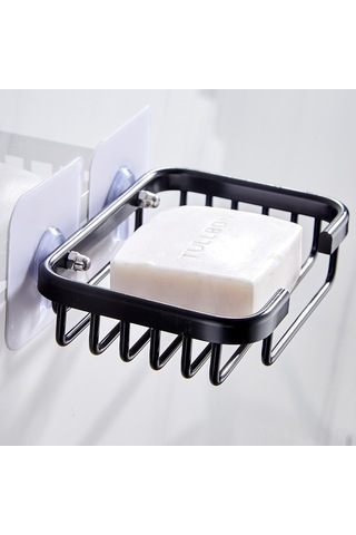 Wezone Banyo Sabunluk Duvar Takılı Akıllı Su Drenajlı Alüminyum Sabun Tutucu Beyaz Yama Tabanlı Ağızlı Diğer