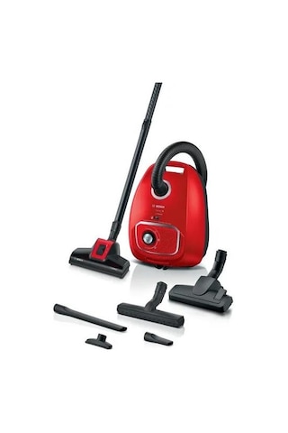 Bosch BGL41PET2H Serie 4 ProAnimal Toz Torbalı Elektrikli Süpürge Kırmızı