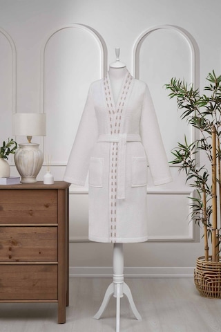 Özdilek Sculpted Kimono Bornoz L Beden Krem
