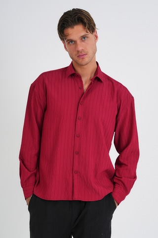Redline Alto Erkek Oversize Gömlek Bordo