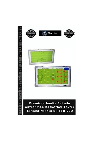 Premium Analiz Sahada Antrenman Basketbol Taktik Tahtası Mıknatıslı Ttb-200