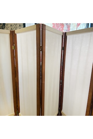 Ahşap Paravan Seperatör 5 Kanatlı Ara Bölme Dekoratif 5395